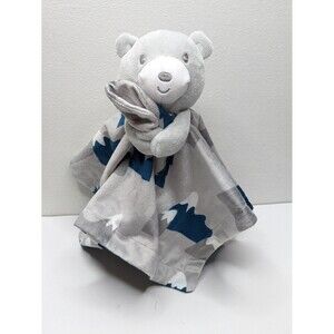 ☀️ 3/$20 Baby Essentials Plush Bear Lovey Blue Gray Clouds Mountains Security